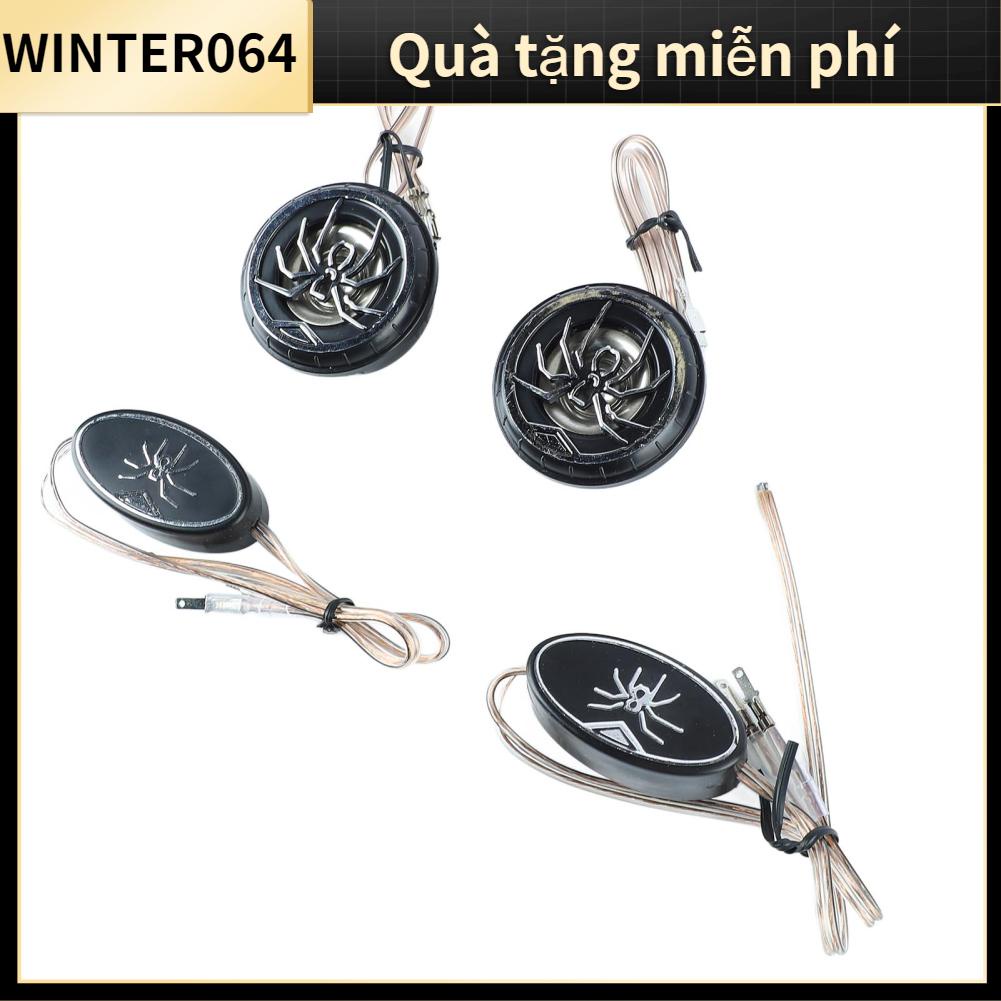 Winter064 Loa ô tô Tweeter tròn âm thanh nổi với hoa văn hình nhện mạ Chrome cho  xe tải