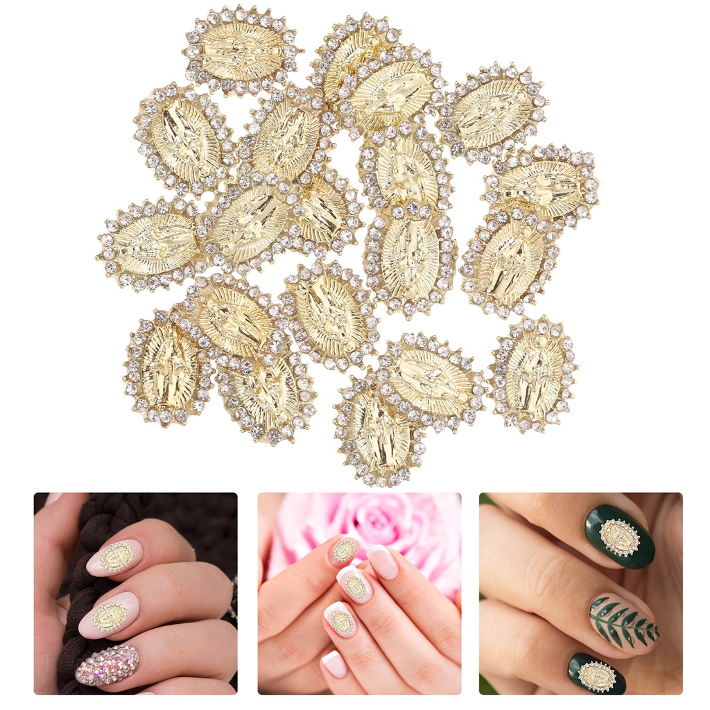 Bộ 20 HạT ĐíNh Trang Trí MóNg 1.1x0.9cm