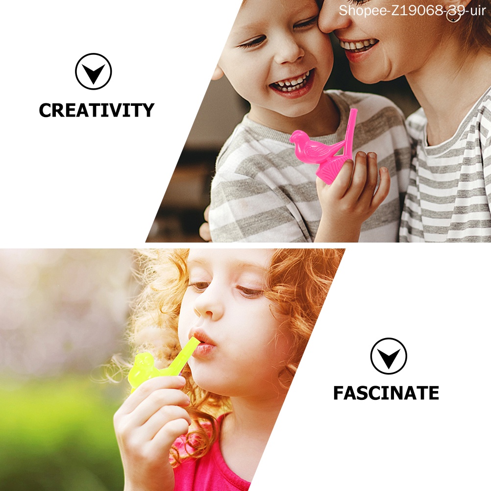 Set 24 Đồ Chơi Còi Thổi Bằng Gỗ 6.6X5.8CM Thú Vị Dành Cho Các Bé