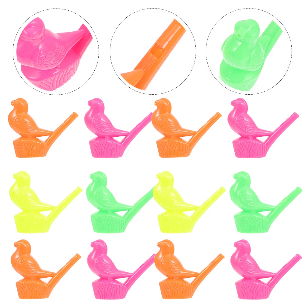 Set 24 Đồ Chơi Còi Thổi Bằng Gỗ 6.6X5.8CM Thú Vị Dành Cho Các Bé