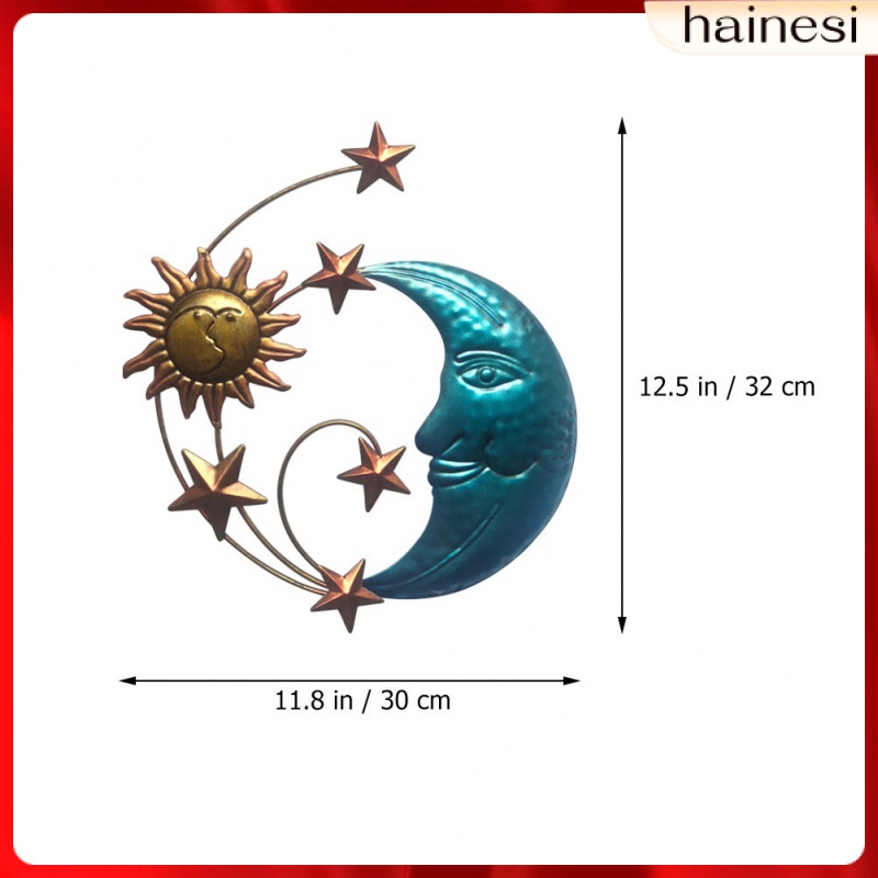 Biển Hiệu Treo Tường Trang Trí Hình Mặt Trăng Phong Cách Vintage