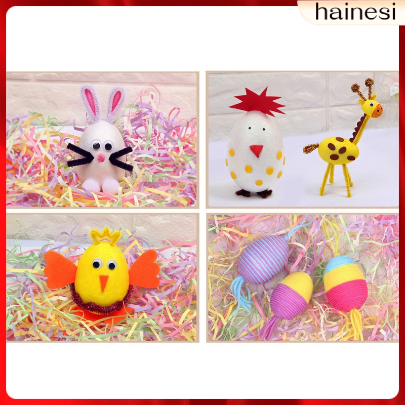 Set 12 Khối Xốp Hình Trứng Phục Sinh Màu Trắng Dùng Để Trang Trí