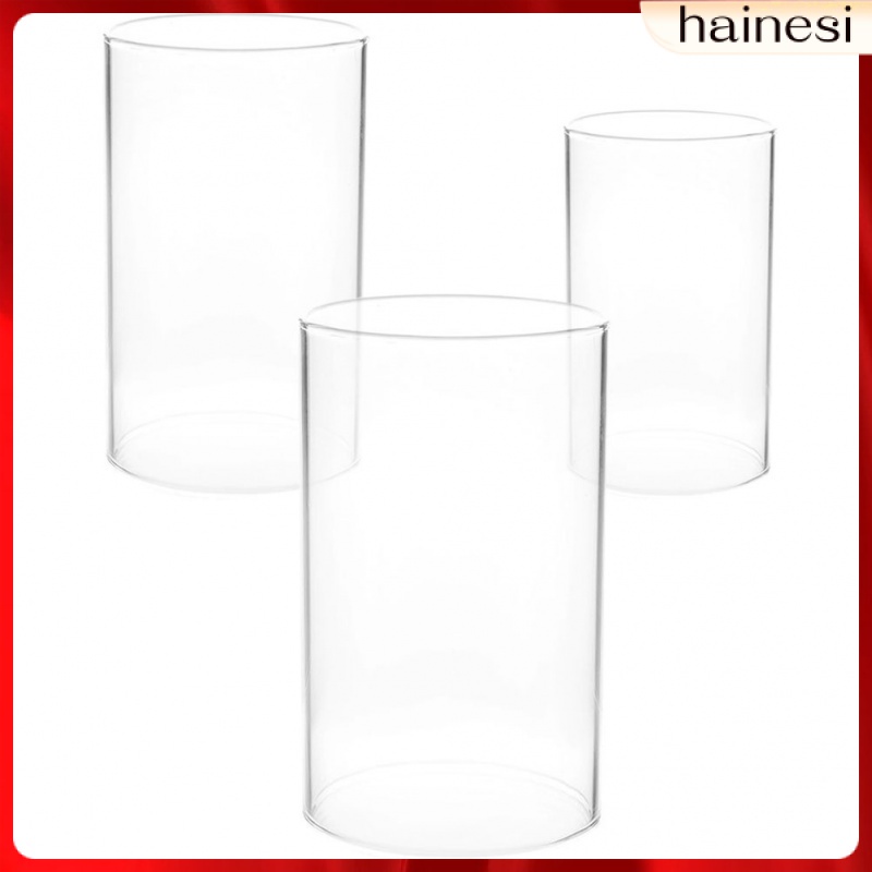 Bộ 3 Giá Đỡ Nến Bằng Thủy Tinh Dùng Trang Trí Nhà Cửa