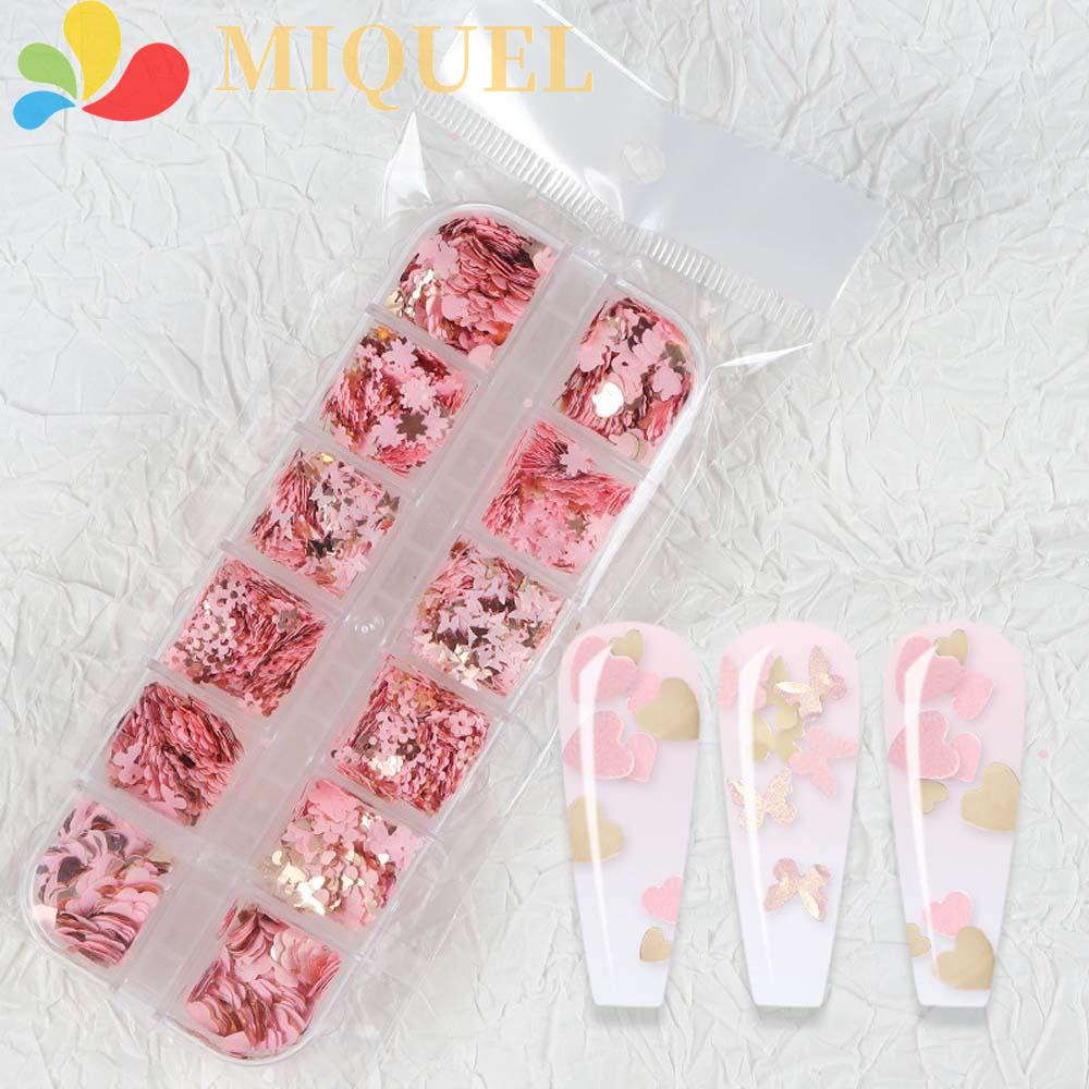 Phụ Kiện Trang Trí Móng Tay Hình Trăng Sao Trái Tim Lấp Lánh