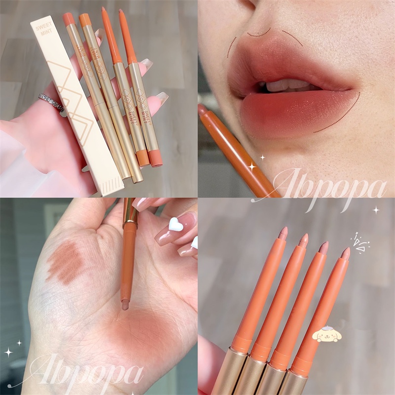 Chì Kẻ Viền Môi 4D Màu Nude Ngọt Ngào Không Thấm Nước
