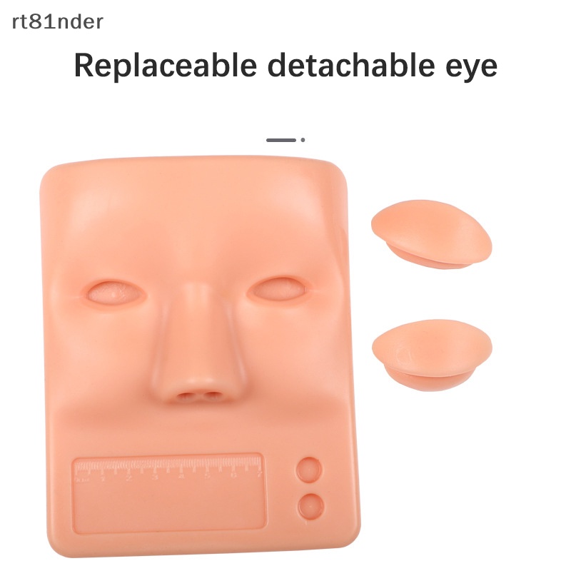 Rt Mô Hình Đầu Ma Nơ Canh Luyện Tập Nối Mi Bằng Silicone Có Thể Tháo Rời