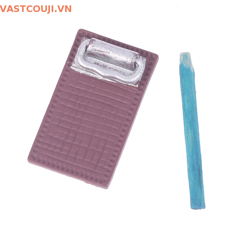 Bảng Kẹp Tài Liệu Mini Bằng Kim Loại Cho Nhà Búp Bê
