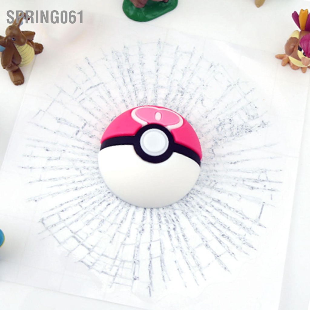 Spring061 Ball Hits Car Window Sticker Trang trí PVC EVA Nhãn dán âm thanh nổi bóng chân thực cho ô tô