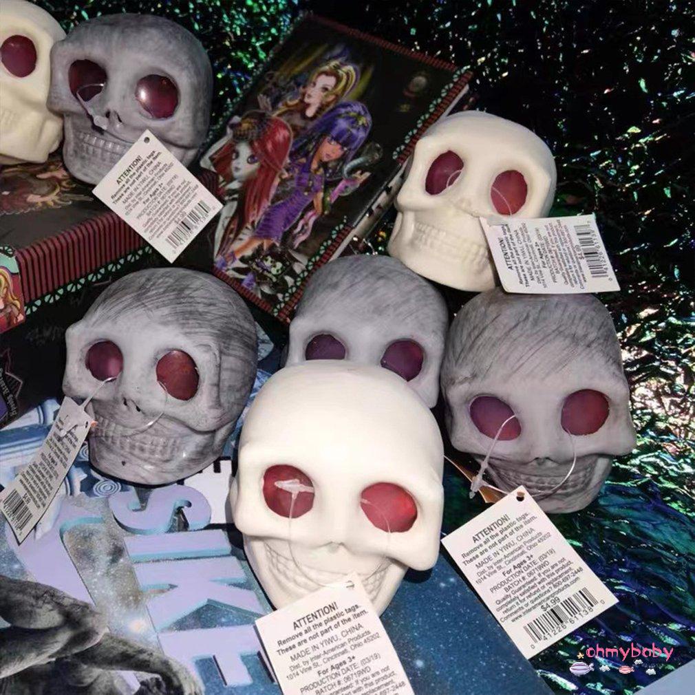 [Ready] Đáng Sợ Nổ Mắt Đầu Lâu Kẹp Đồ Chơi Giải Nén Kỳ Lạ Silicone [Z/5]