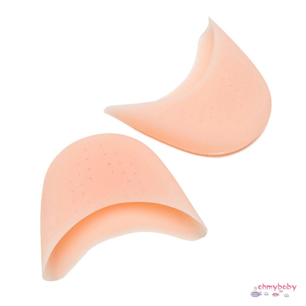 [OMB] 1 Gel Silicone Ngón Chân Mũ Mềm Múa Ba Lê Pointe Vũ Lực Sĩ Miếng Lót Giày Thoáng Khí Đa Năng Cho Bé Gái Nữ Chăm Sóc Bàn [Z/9]
