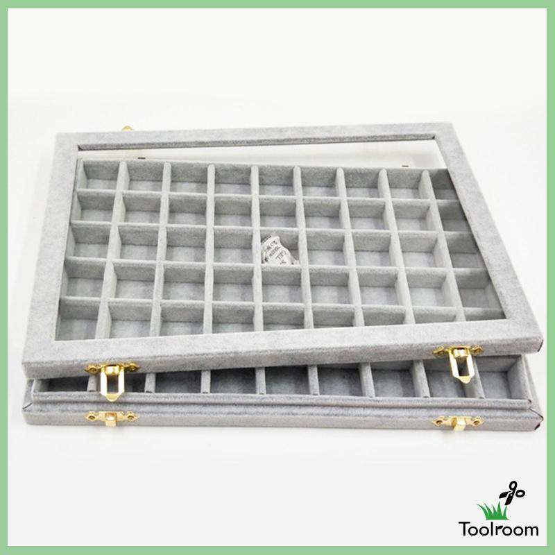 Giá Đỡ Trưng Bày Trang Sức Bằng Nhung 12 / 12 Ngăn