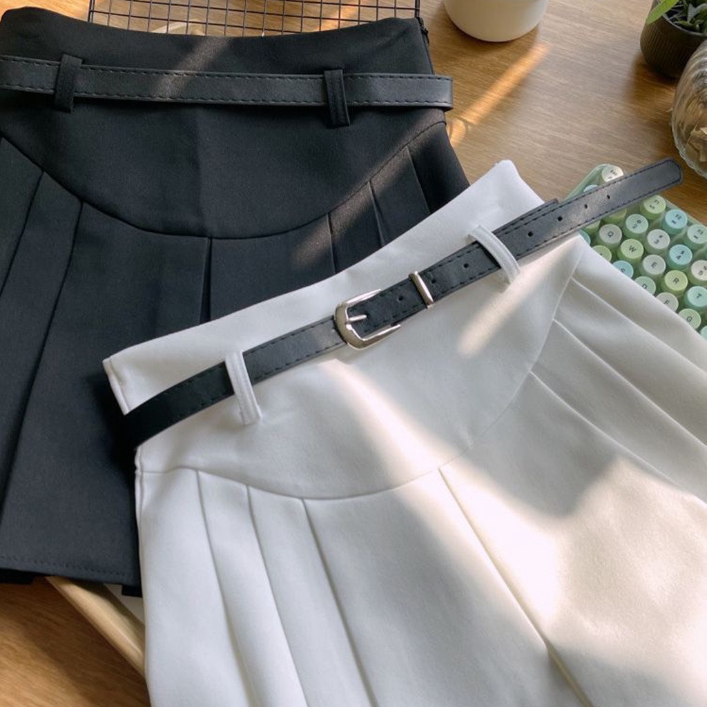 Chân váy xếp ly Junest váy chữ A eo cao thon gọn CVXL01