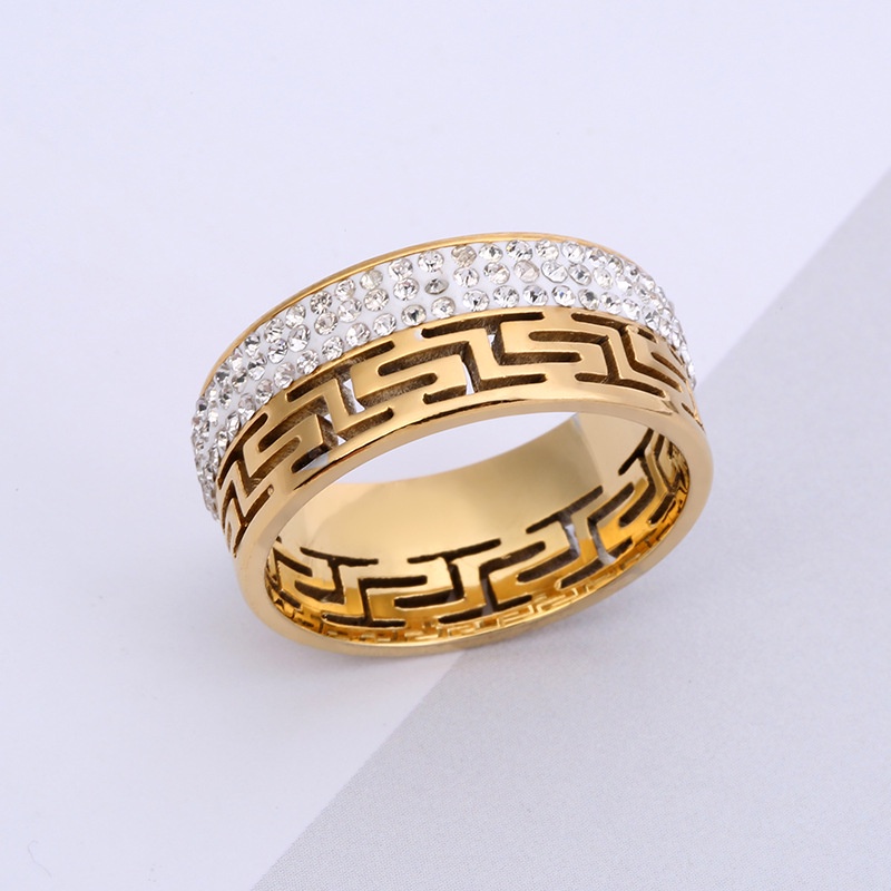 Nhẫn Thép Titan Không Gỉ 9.5mm Mẫu Mới Cho Nam Và Nữ