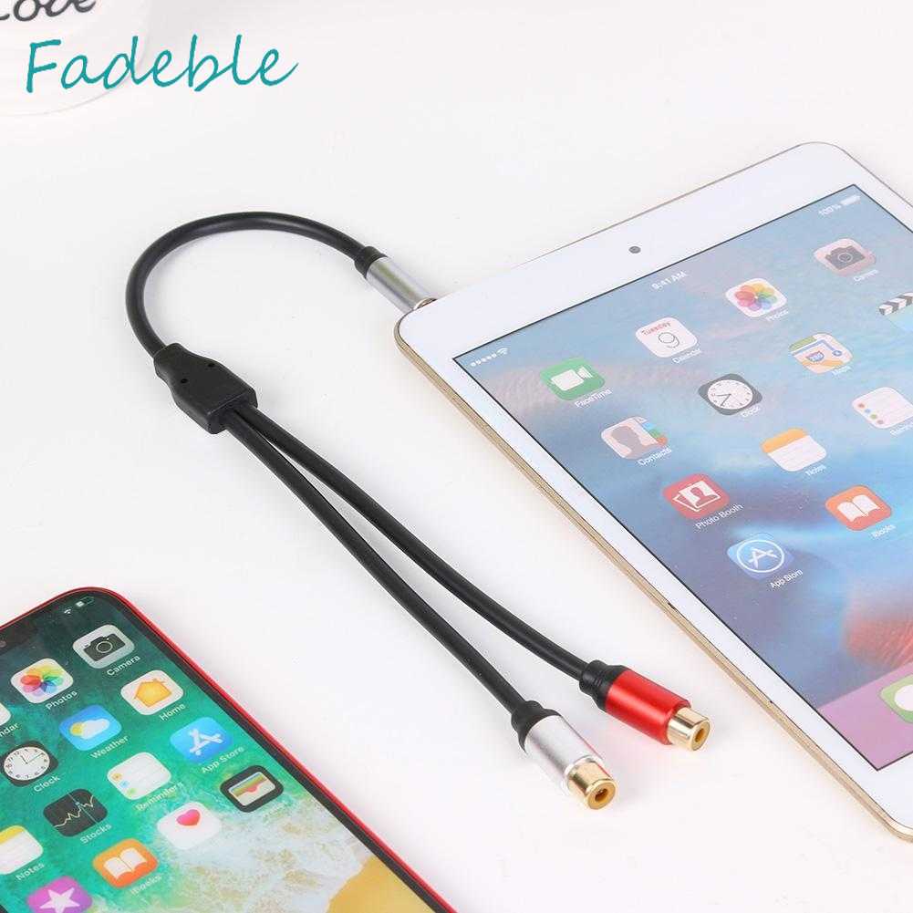Cáp ChuyểN ĐổI Âm Thanh 3.5mm Sang 2RCA HìNh Chữ Y Cho MáY TíNh BảNg / PC