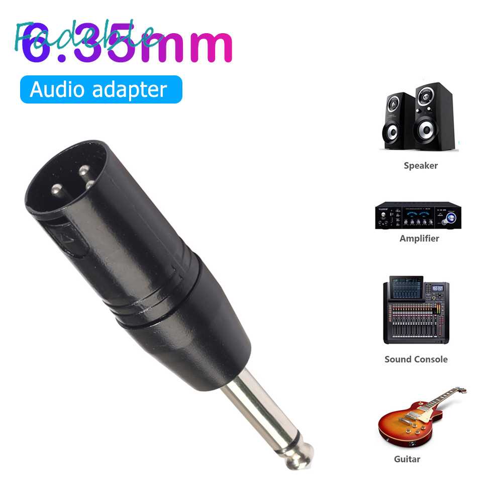 Bộ ChuyểN ĐổI Âm Thanh 6.35mm Mono ĐầU CắM Sang XLR 3Pin