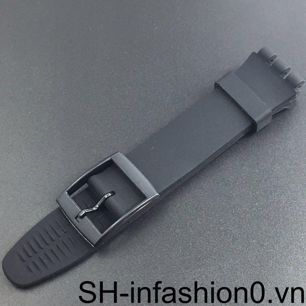 Dây Đeo Đồng Hồ Thay Thế Bằng Silicone Màu Trơn Tháo Được