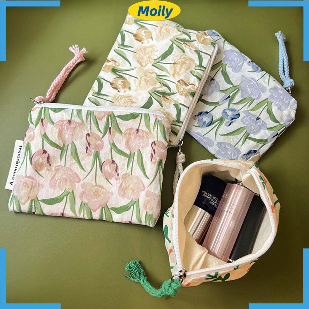 MOILYVN Túi Đựng Son Môi Có Khóa Kéo Tiện Dụng Khi Đi Du Lịch