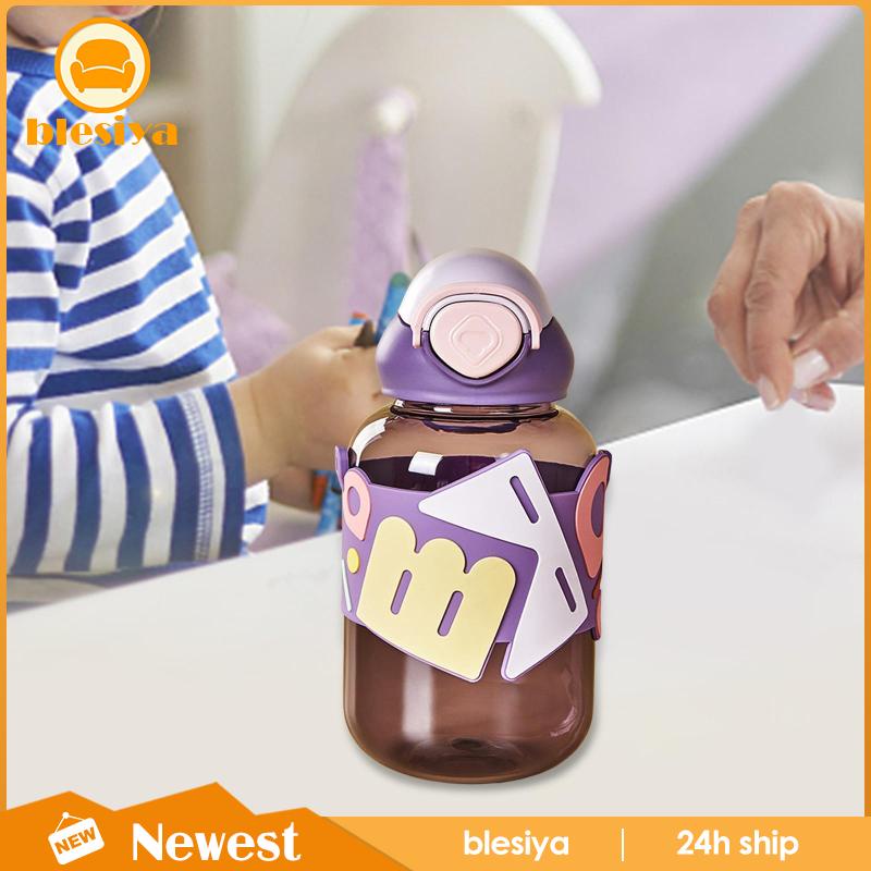 Bình Nước Chống Tràn In Họa Tiết Hoạt Hình Dễ Thương Cho Bé