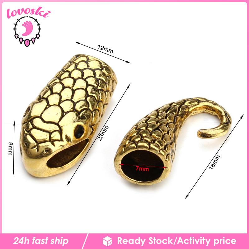 Set 10 Đầu Rắn Bện Vòng Tay DIY Thời Trang Cho Nữ