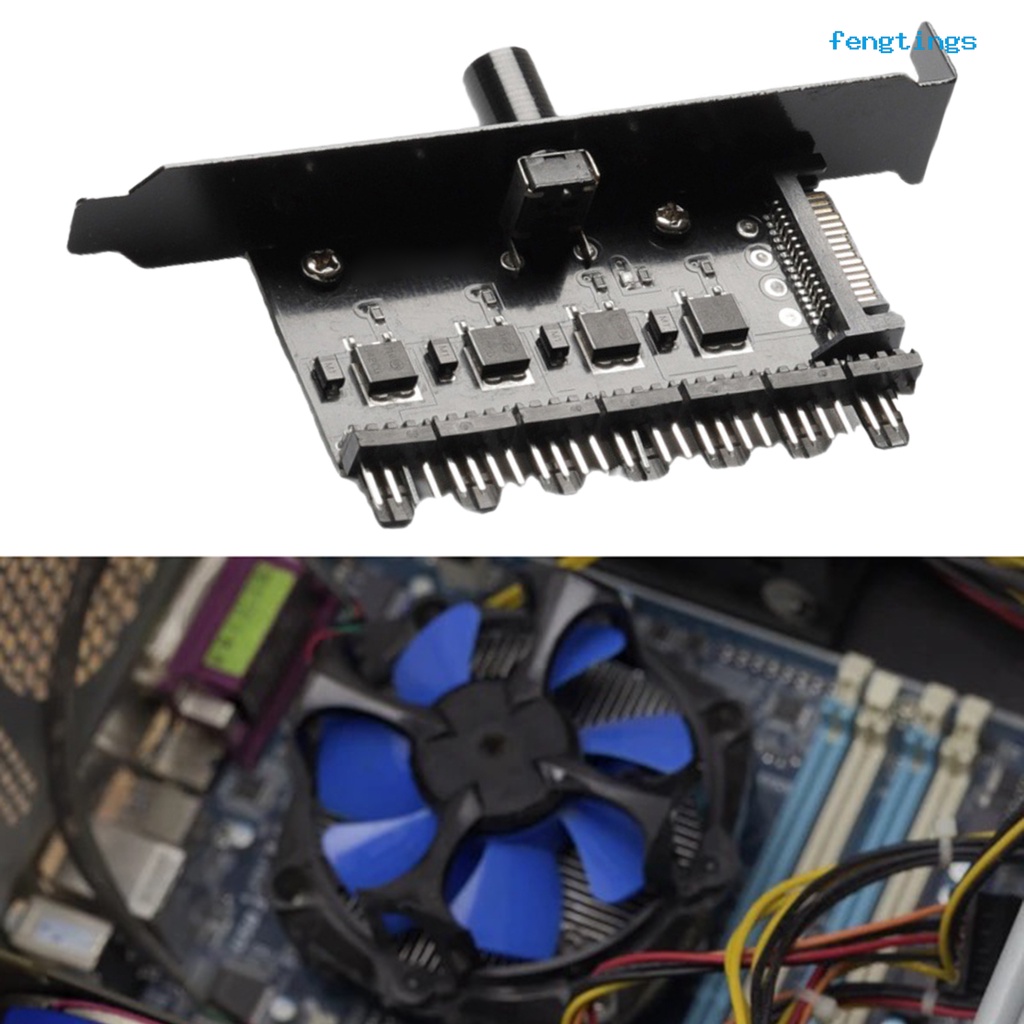 Bo Mạch Chủ Điều Khiển Tốc Độ Quạt Tản Nhiệt SATA 4Pin Dễ Lắp Đặt Cho Máy Tính Để Bàn