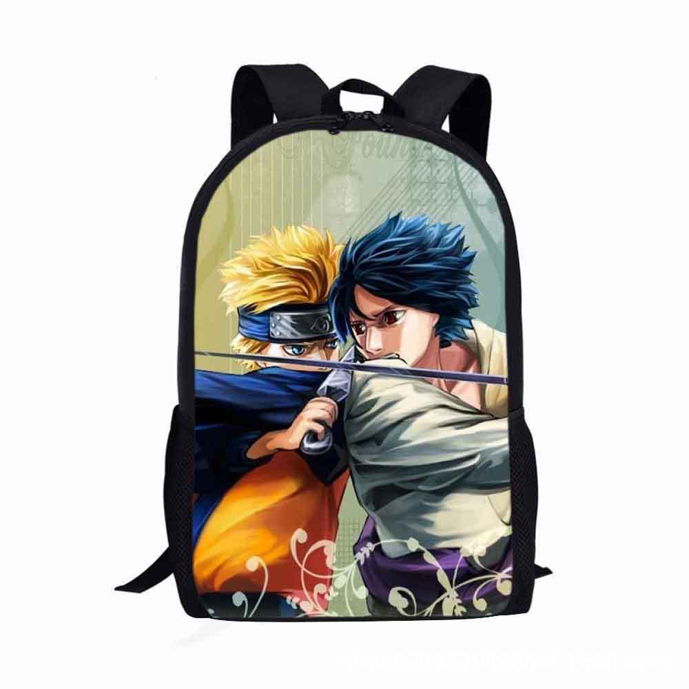 Ba Lô Đi Học Có Khóa Kéo In Hoạt Hình Naruto Uzumaki Naruto 3D Kiểu Nhật Bản Dễ Thương Cho Bé