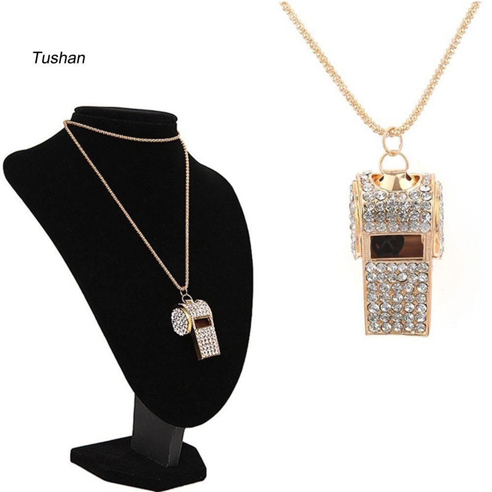 Vòng cổ Mặt Còi Đính Đá Thời Trang Cho Nữ