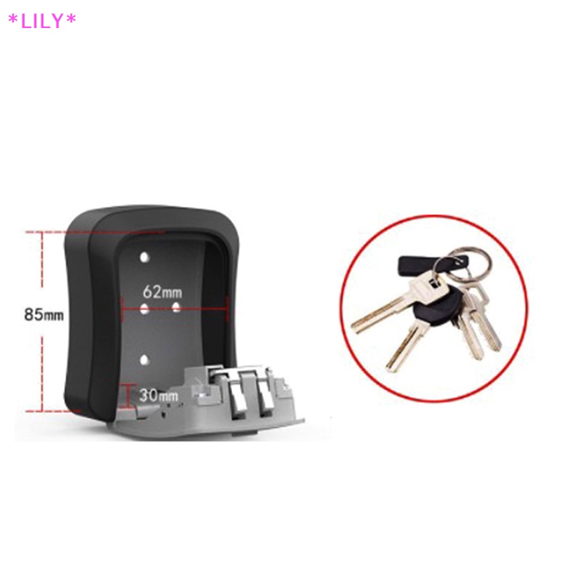 Lily tường gắn chìa khóa lưu trữ bí mật hộp Tổ chức mật khẩu mã bảo mật khóa uuu