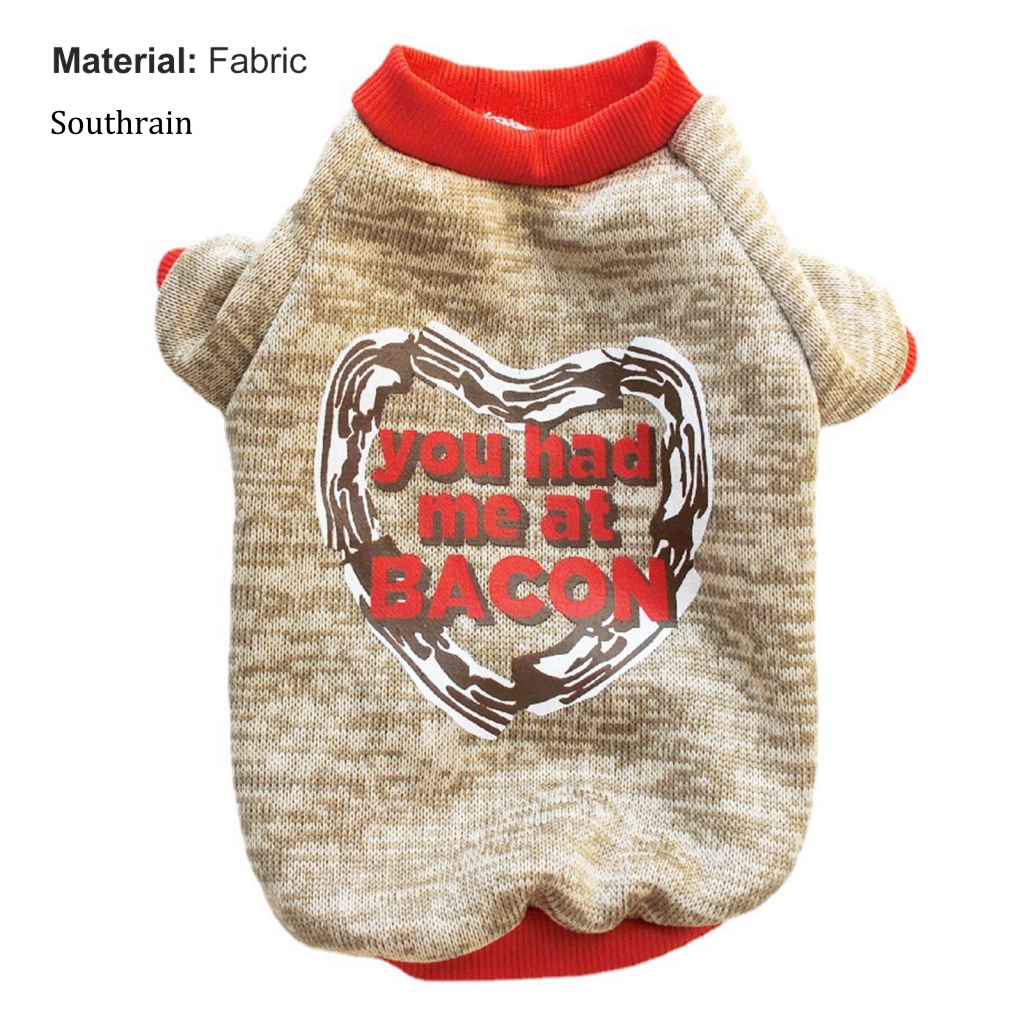 Áo Sweater Mềm Mại In Họa Tiết Chữ Giữ Ấm Mùa Đông Dành Cho Cún Cưng