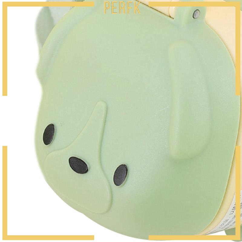 Bình Nước 500ml Hình Chú Chó Có Nắp Và Ống Hút Sáng Tạo Cho Nữ