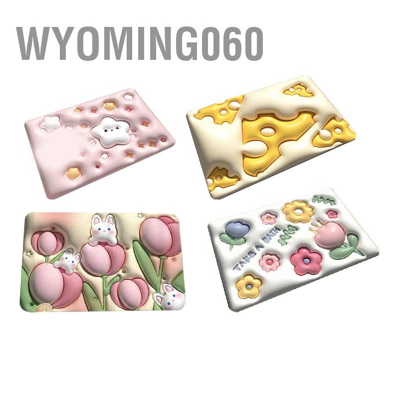 Wyoming060 Diatomaceous Earth Floor Mat 3D Visual Thấm nước Nhanh chóng khô Sàn cho Phòng tắm