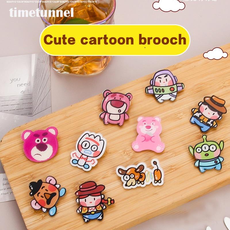Ghim Cài Áo Bằng Acrylic Họa Tiết Hoạt Hình Toy Story Buzz Lightyear timetunnel