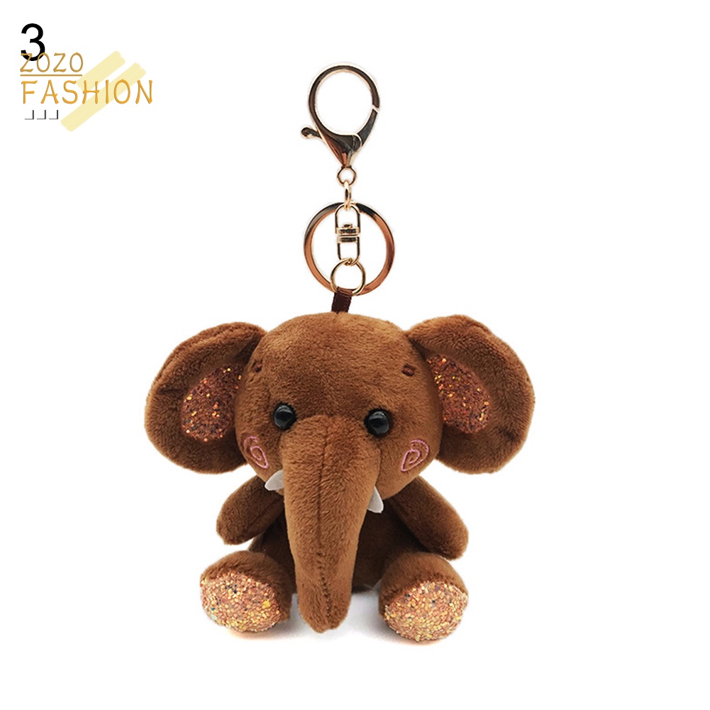 Móc Khóa Hình Voi Nhồi Bông Mini Dễ Thương