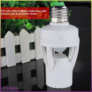 E27 Plug 360 Degree Pir Induction Motion Sensor Infrared Detection Light Bulb Socket Switch Base Holder Ac110-220V [B/2]