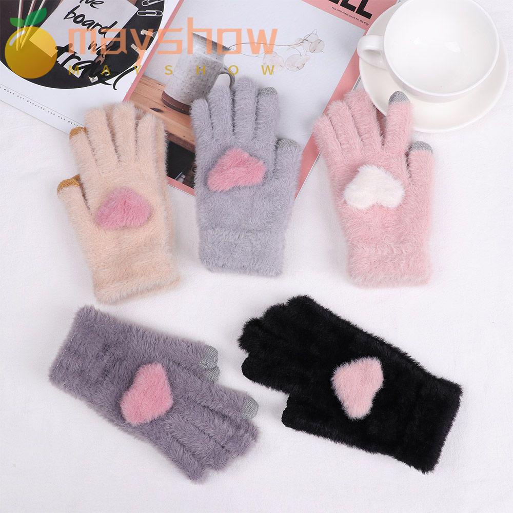 Găng Tay Len Co Giãn Mềm Mại Hợp Thời Trang Cho Nữ