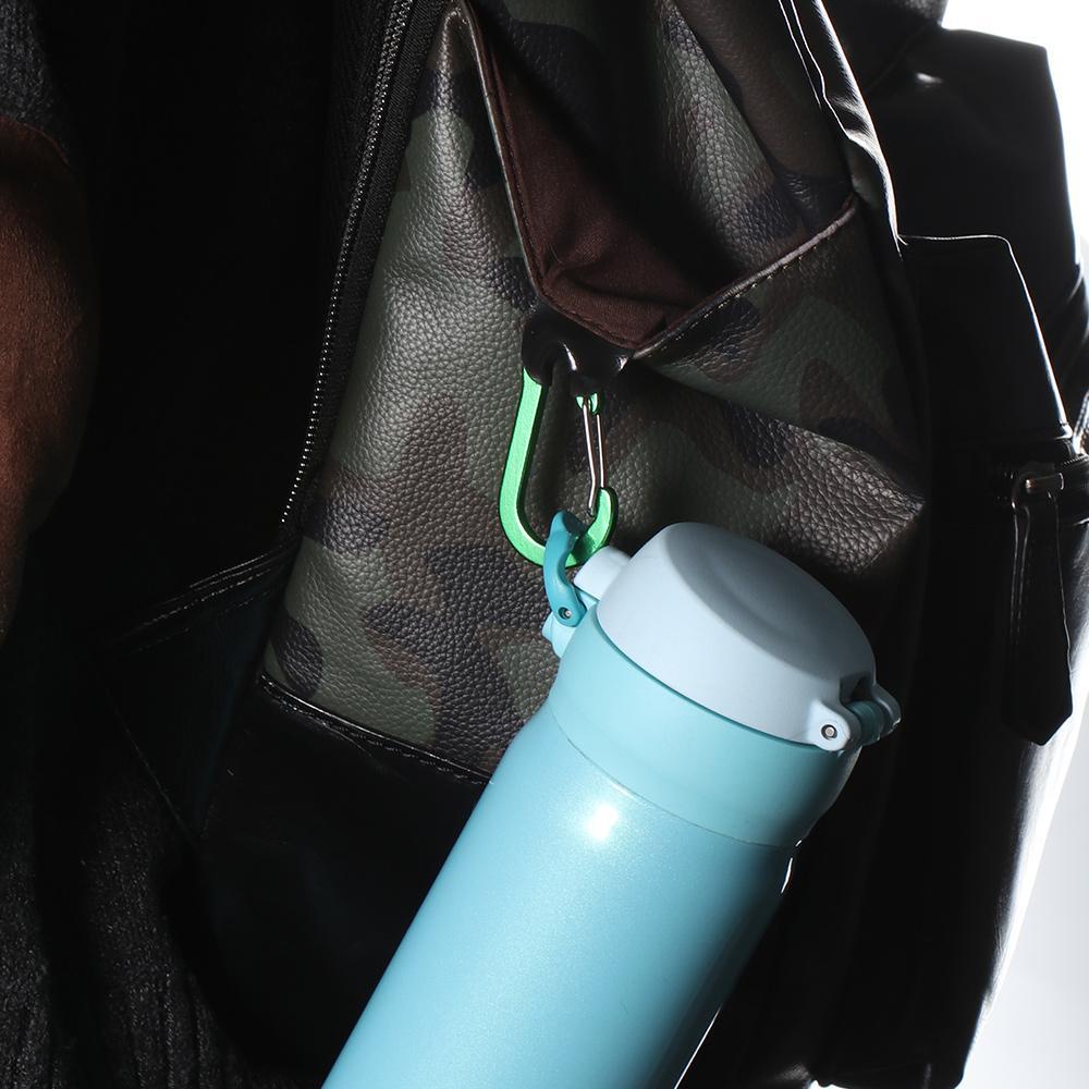 SHOUHOU 5 Pcs Carabiner Outdoor Safety Backpack Buckle Camping Climbing Fishing Hook Keychain Lock Buckle Snap Clip Nine Colors Versatile