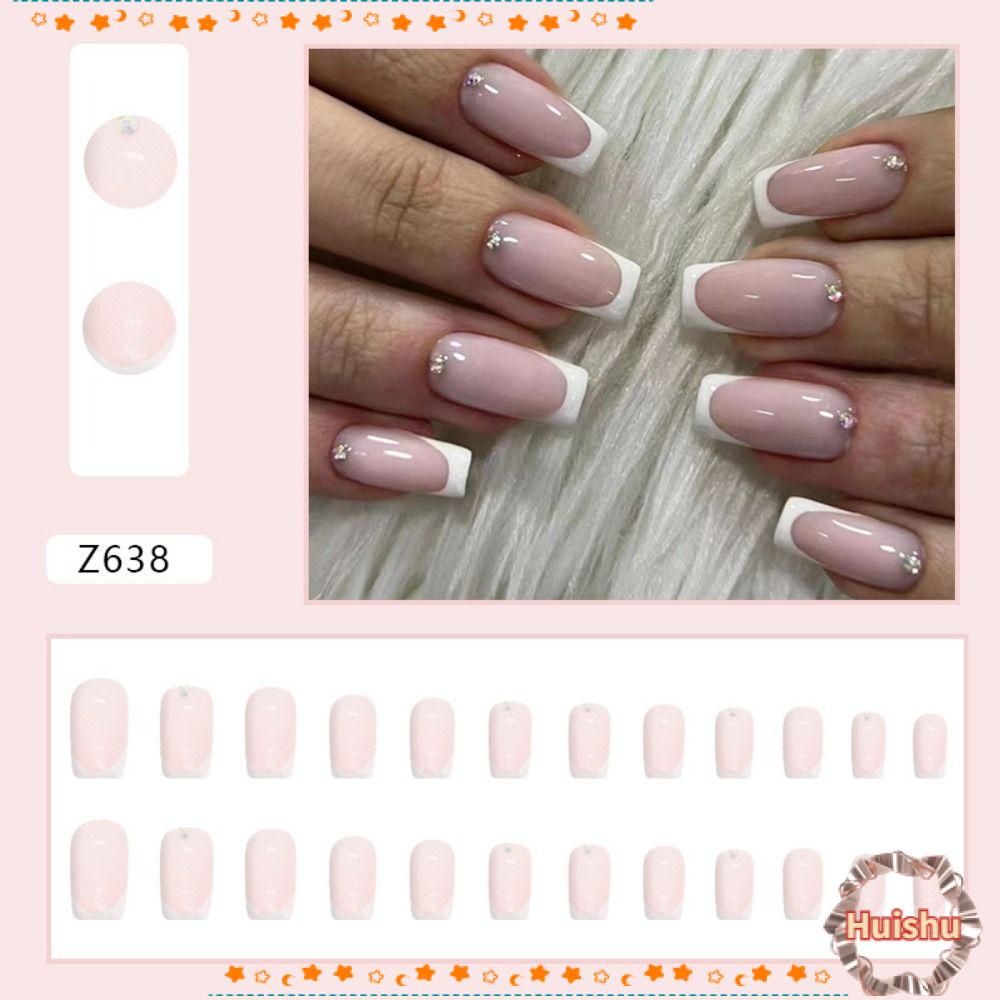 Bộ 24 Móng Tay Giả Trang Trí Nghệ Thuật