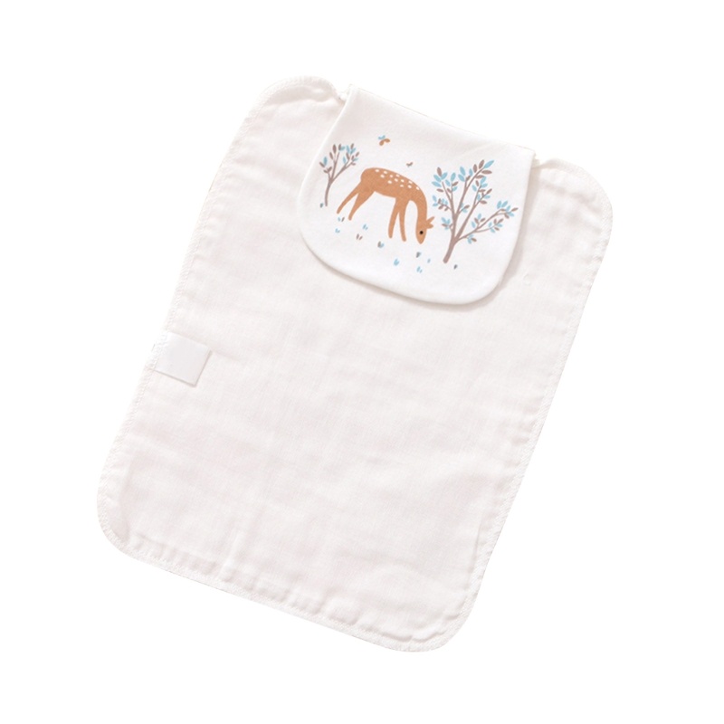 Khăn Cotton Thấm Hút Mồ Hôi Thoáng Khí In Họa Tiết Dễ Thương Cho Bé