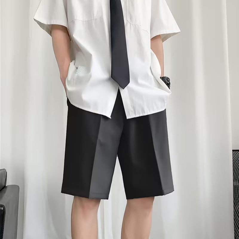 Quần Short Thể Thao Màu Đen Dáng Suông Năng Động Thời Trang Hè Cho Nam Phong Cách Hàn Quốc