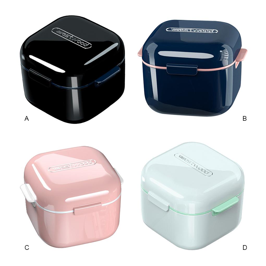 Hộp Đựng Răng Giả Có Thể Tái Sử Dụng Tiện Lợi Giá Đỡ