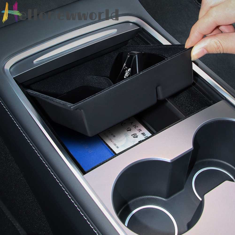 Hộp Đựng Vật Dụng Hai Tầng Chống Sốc Chống Trượt Cho Tesla Model 3 / Y