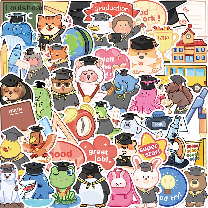 Bộ 50 Miếng Dán Trang Trí Xe Hơi / Laptop / Vali / Tủ Lạnh Họa Tiết Graffiti DIY