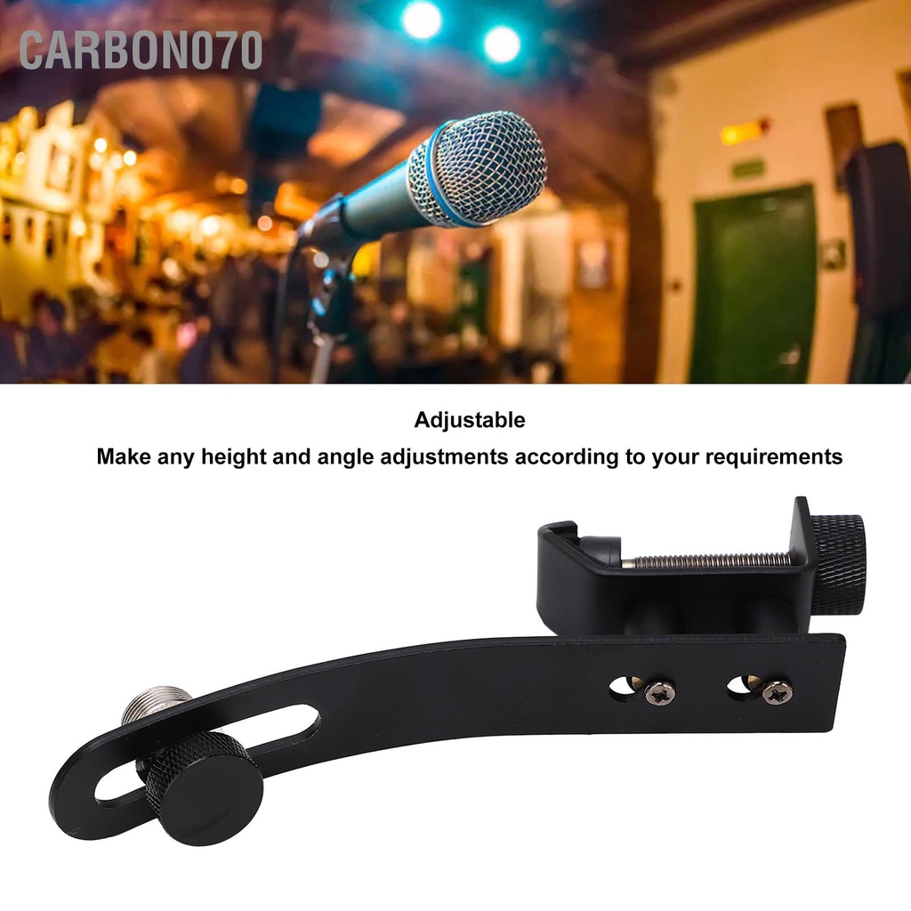 Carbon070 Trống Micrô Clip Thép không gỉ Có thể điều chỉnh Chống sốc Bảo vệ Kẹp Vành Giá đỡ