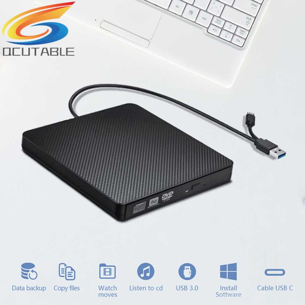 Vỏ Ổ Đĩa Quang Học USB 3.0 Type-C DVD Cho Laptop Notebook