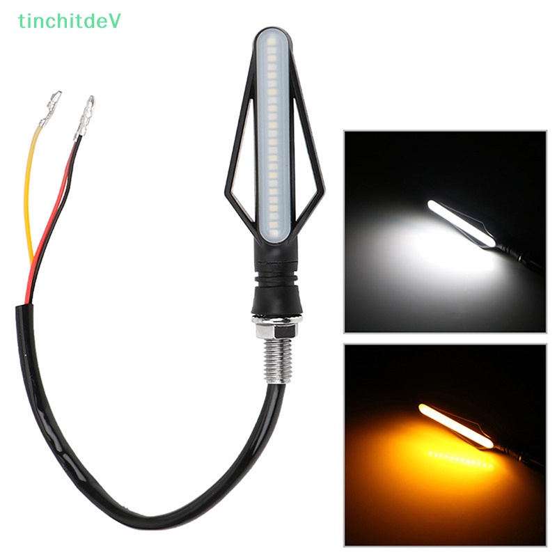 Đèn LED Tín Hiệu DRL Ánh Sáng Trắng / Vàng / Đỏ Dành Cho Xe Mô Tô