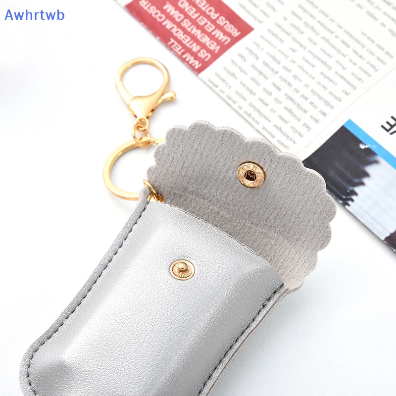 Awhrtwb Mới Móc Khóa Chai Nước Rửa Tay Khử Trùng Bằng Da Có Thể Nạp Lại Cho Du Lịch