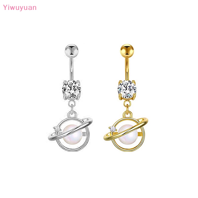 Khuyên Rốn Bằng Thép Không Gỉ Hình Trăng Sao Thời Trang Mới