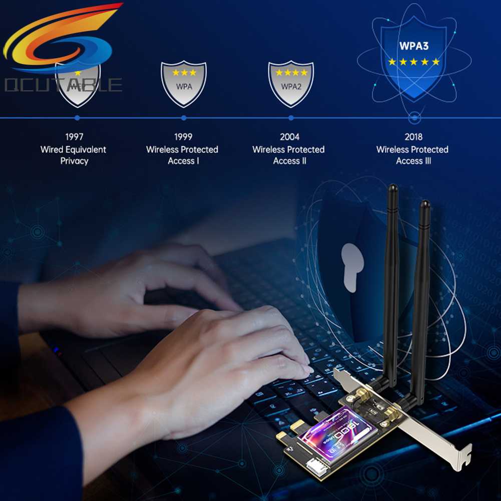 Bộ Chuyển Đổi WiFi 802.11N / G / B / A / AC / AX WIFI6 / Bluetooth 5.2 Cho Windows 10 / 11