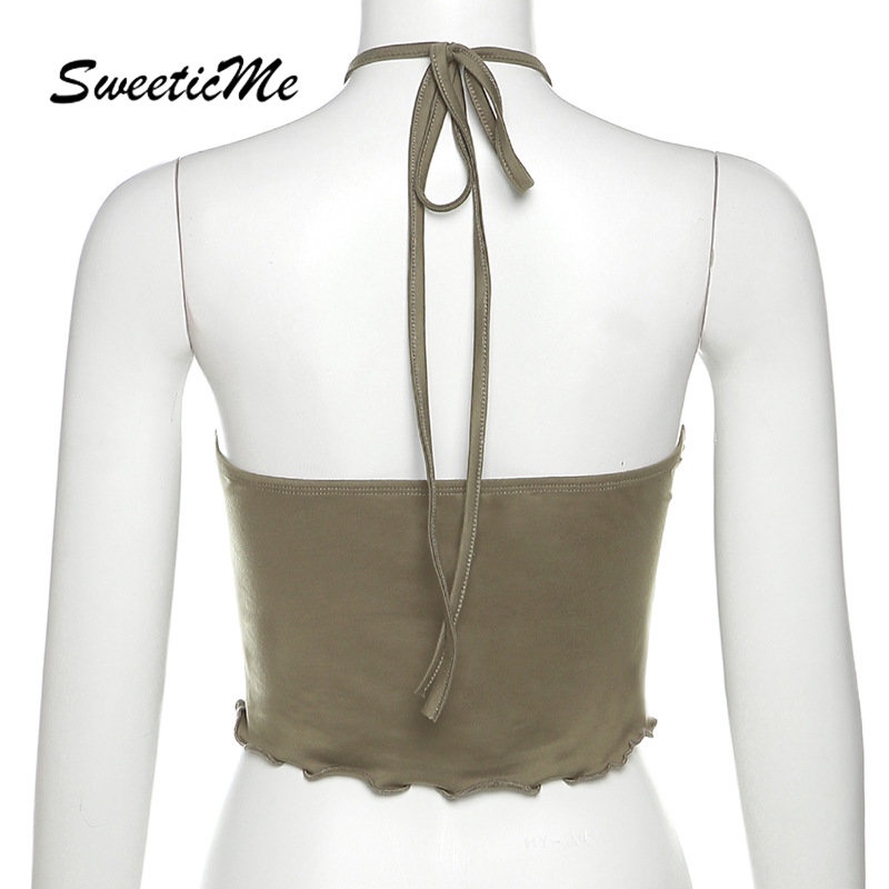 Áo Tank Top Hai Dây Hở Lưng Dáng Ôm Màu Tương Phản Thời Trang Mới 2023 Dành Cho Bạn Nữ