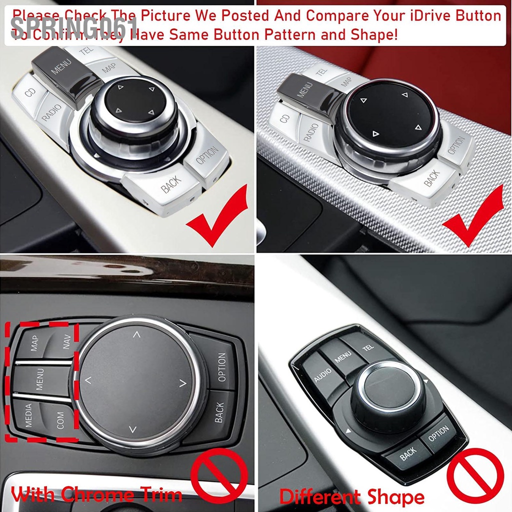 Spring061 6 Chiếc Điều Khiển Trung Tâm Đa Phương Tiện Nút ABS Mạ Bạc Cho F20 F21 F22 F23 F87 F30 F31 F34 F35 f32 F33 F36 F82 F83