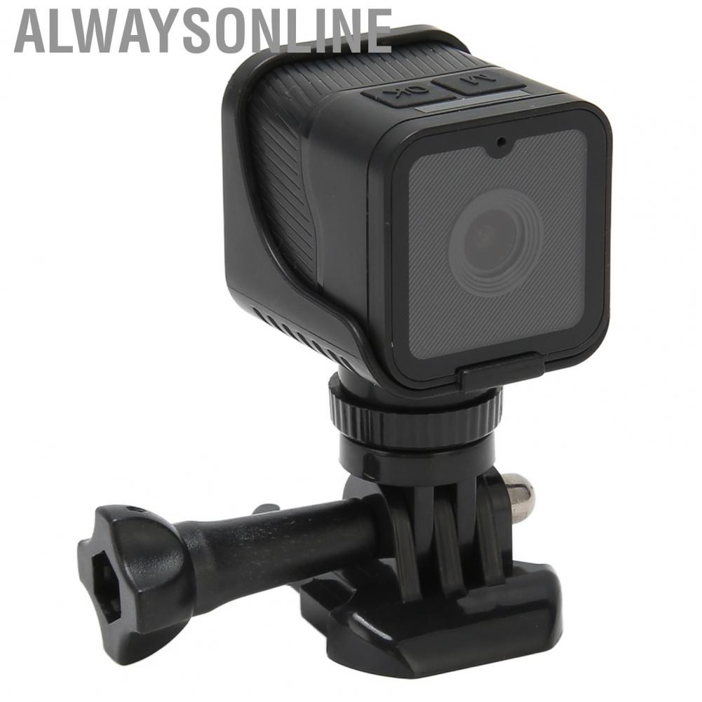 Alwaysonline Sports Mini  Practical ABS USB Charging Action Built in Microphone WiFi with Strap for Travel Photography